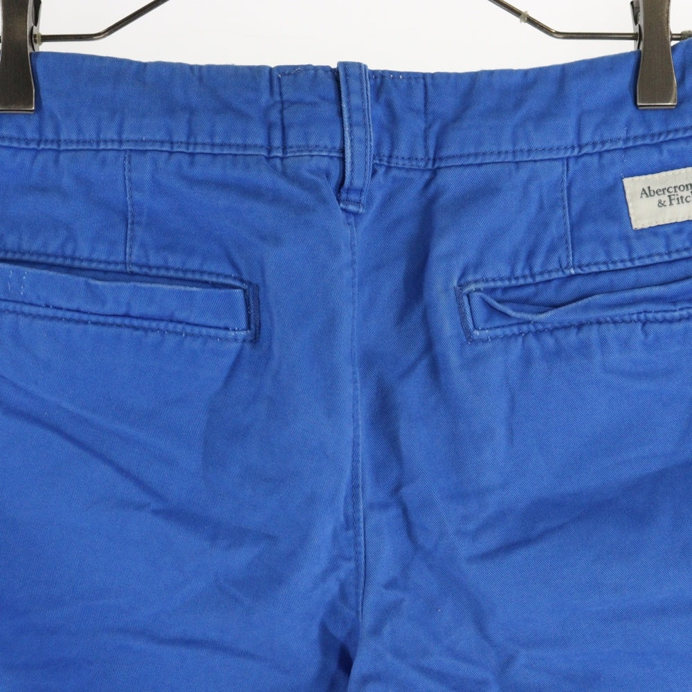 NO BRAND(ノーブランド) ボタンフライショートパンツ ショーツ ハーフパンツ ブルー