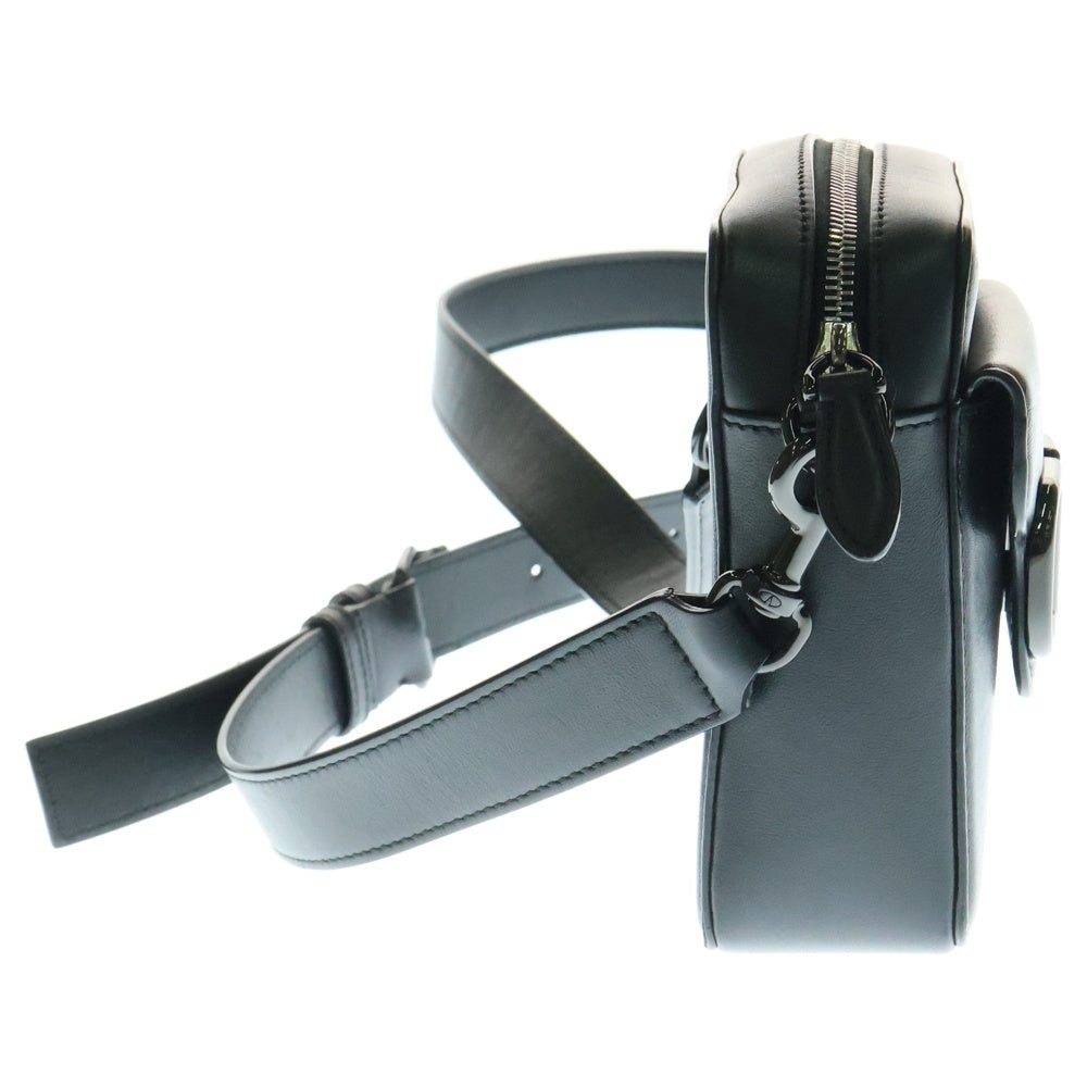 VALENTINO(ヴァレンティノ) Vロゴ ショルダーバッグ クロスボディーバッグ ミニバッグ ブラック ブラック金具 レザー