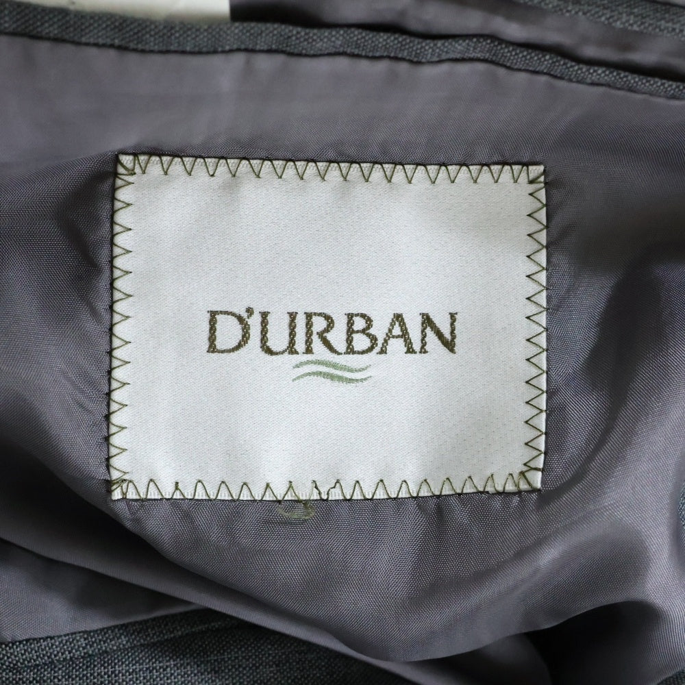D'URBAN(ダーバン ) ストライプ セットアップスーツ ジャケット スラックスパンツ グレー 〇
