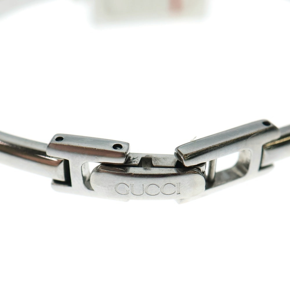 GUCCI(グッチ) ホワイト文字盤 クォーツ バングルウォッチ ステンレスウォッチ 腕時計 ホワイト/シルバー SS/QZ 1900L