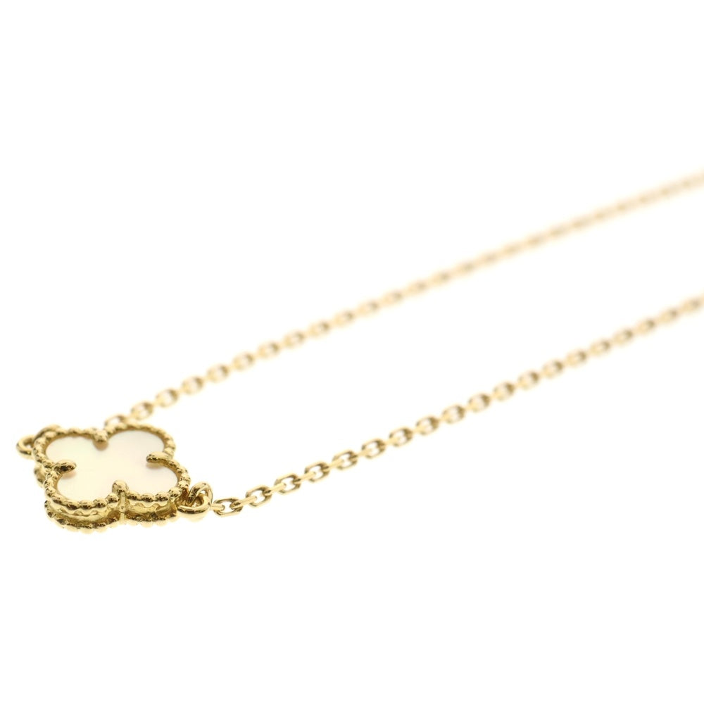 Van Cleef & Arpels(ヴァンクリーフアンドアーペル) スウィートアルハンブラ マザーオブパール ブレスレット Au750YG イエローゴールド レディース