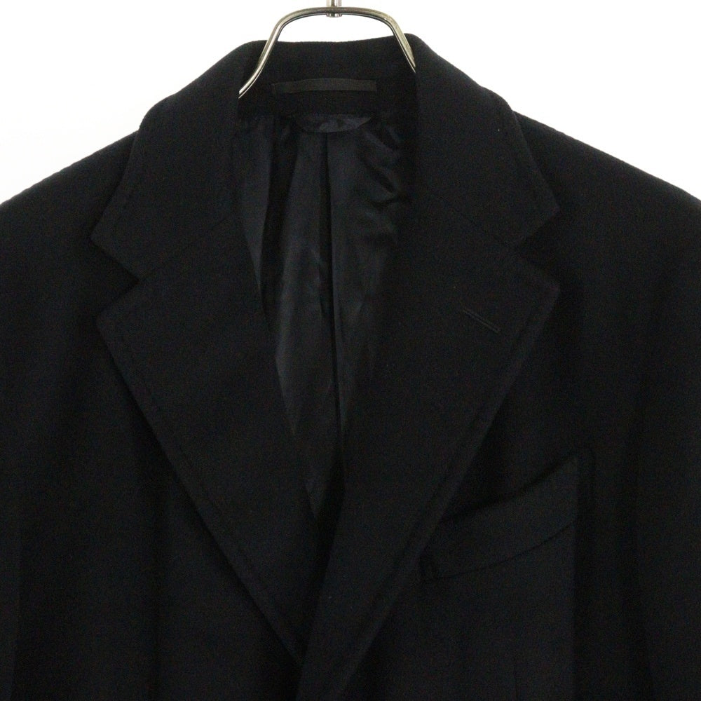 Ermenegildo Zegna(エルメネジルドゼニア) カシミヤ ハンドステッチ 3B チェスター ロング オーバーコート ブラック 42AM20