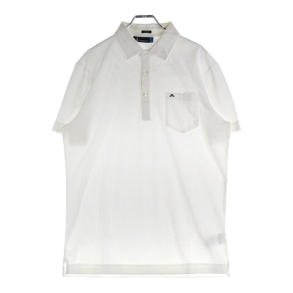 J.LINDEBERG(ジェイリンドバーグ) スリムフィット 半袖ポロシャツ ホワイト