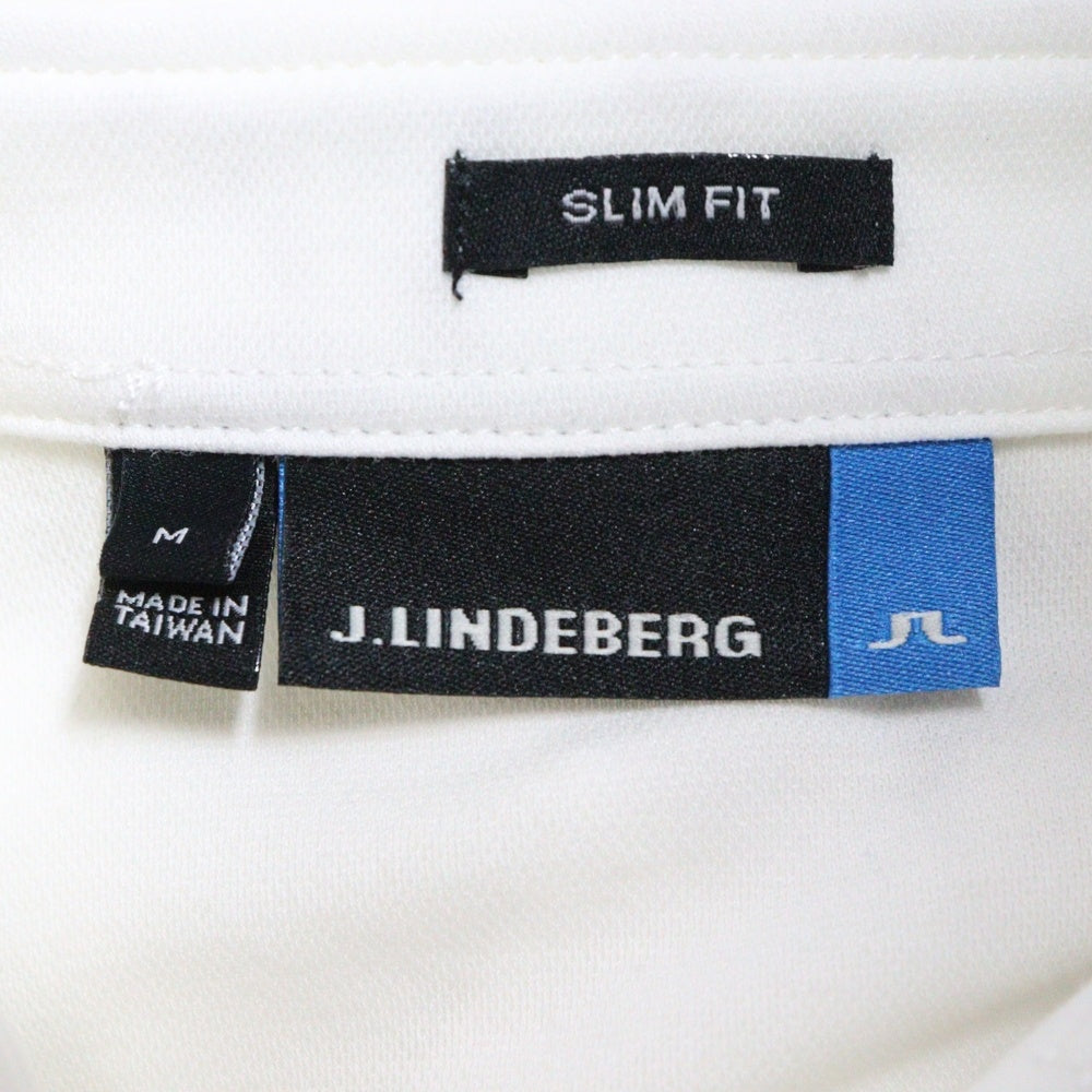 J.LINDEBERG(ジェイリンドバーグ) スリムフィット 半袖ポロシャツ ホワイト