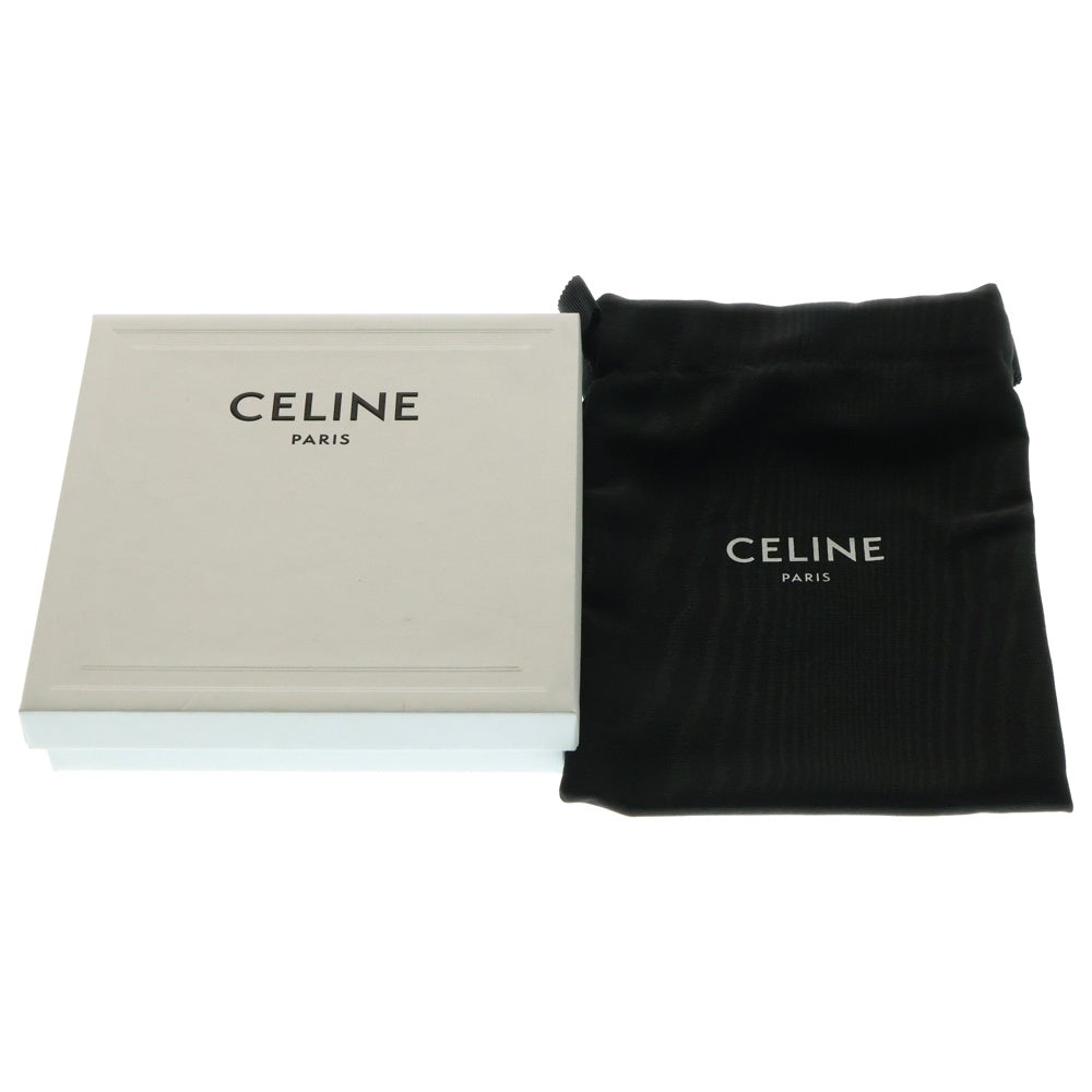 CELINE(セリーヌ) キュイルトリオンフ コインケース バッグチャーム 小物入れ ブラウン ゴールド金具 レザー