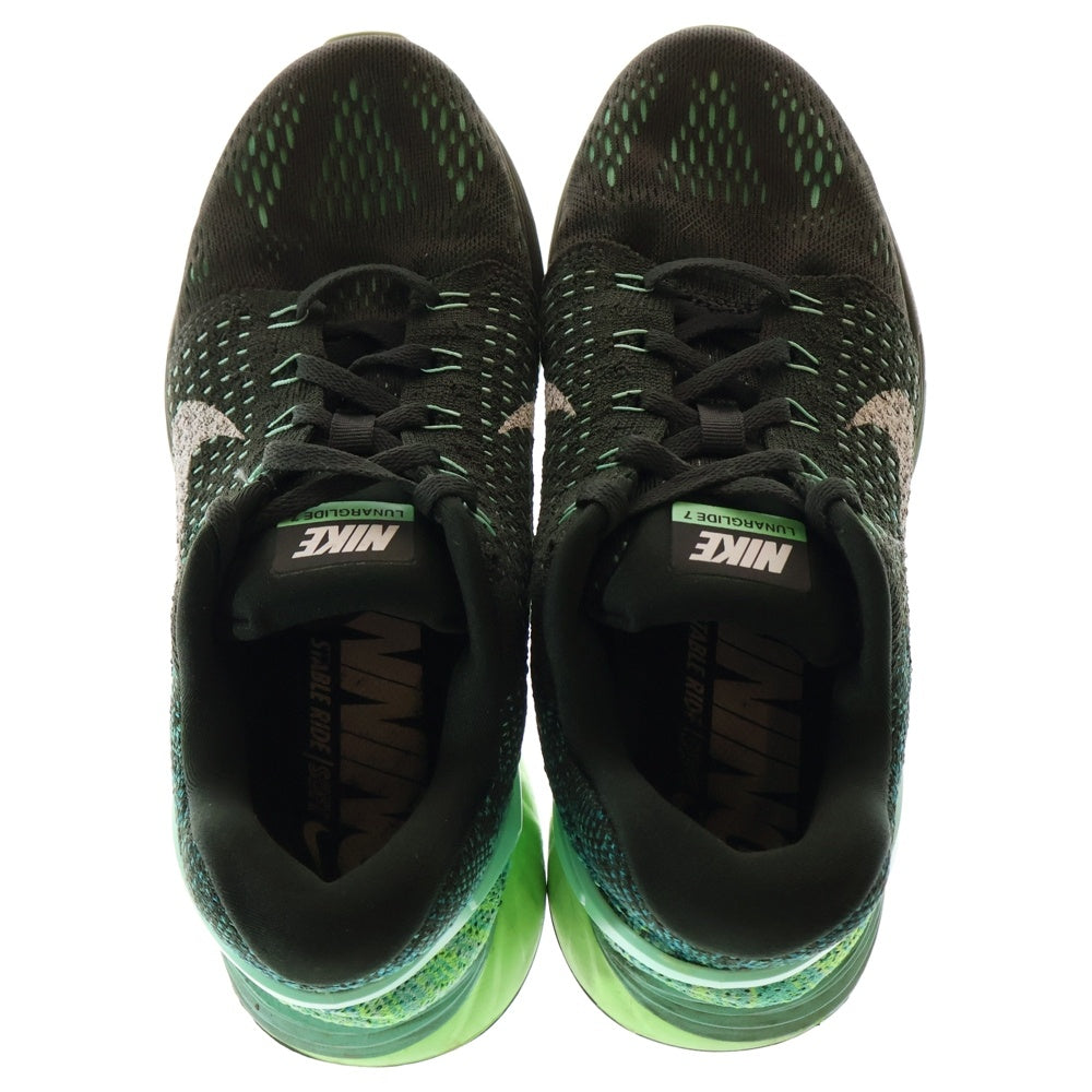NIKE(ナイキ) フライニット ローカットスニーカー グリーン ブラック 〇