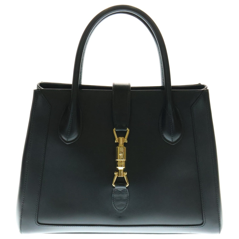 GUCCI(グッチ) ジャッキー1961 レザー 2WAY ハンド ショルダーバッグ ゴールド金具 ブラック 649016
