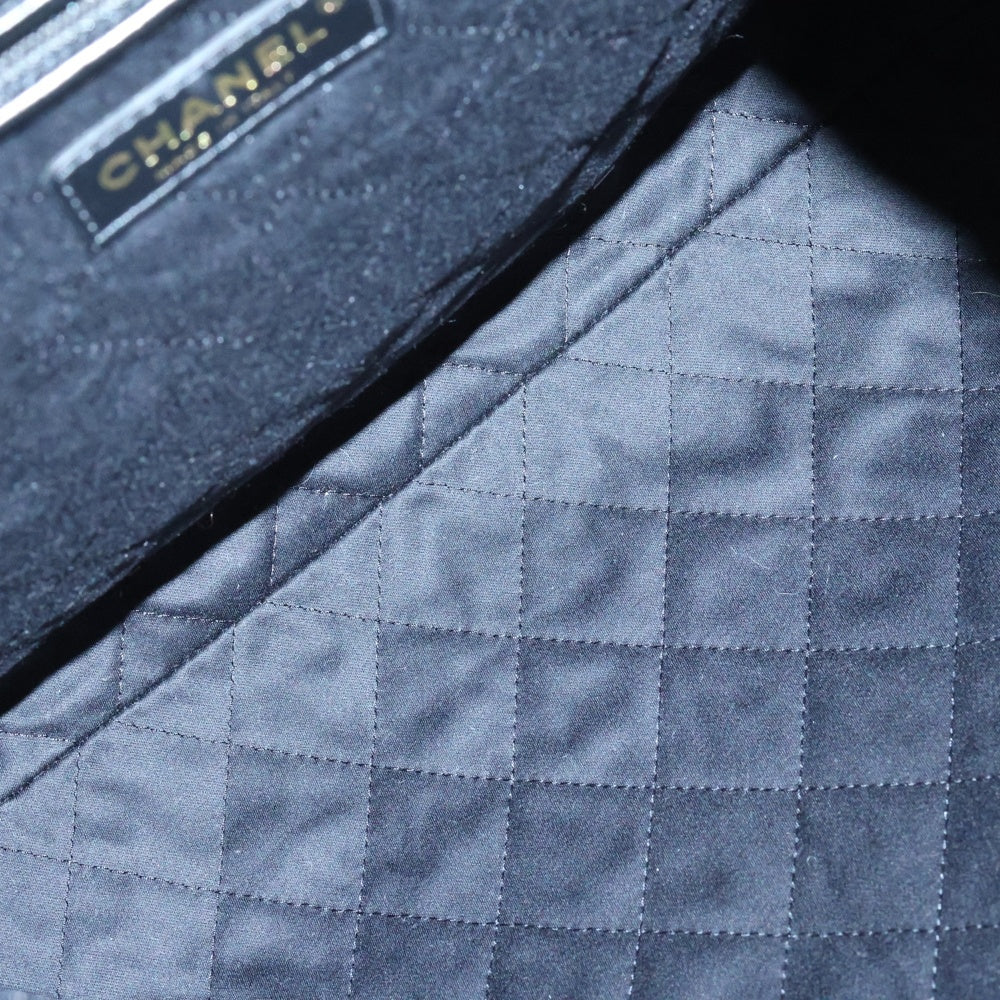 CHANEL(シャネル) ココマーク シャネル22 ミディアム カーフスキン ポーチ付レザーチェーンショルダーバッグ ブラック レディース