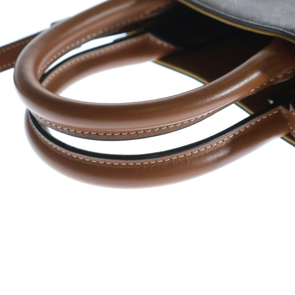 CELINE(セリーヌ) トリオンフ ミニバーティカルカバ 2WAY ロゴレザーハンドバッグ ショルダーバッグ ブラウン レディース 194372BZK