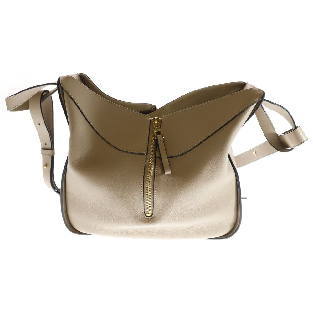 LOEWE(ロエベ) Hammock Bag Small ハンモックバッグ スモール 2WAY レザーハンドバッグ ショルダーバッグ ベージュ レディース