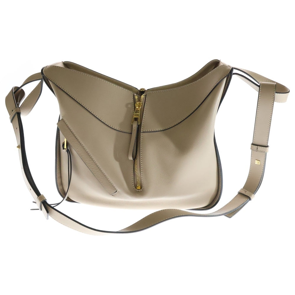 LOEWE(ロエベ) Hammock Bag Small ハンモックバッグ スモール 2WAY レザーハンドバッグ ショルダーバッグ ベージュ レディース