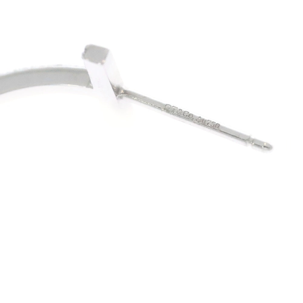 TIFFANY&Co(ティファニー) Tワイヤー ダイヤフープピアス K18 Au750 WG ホワイトゴールド