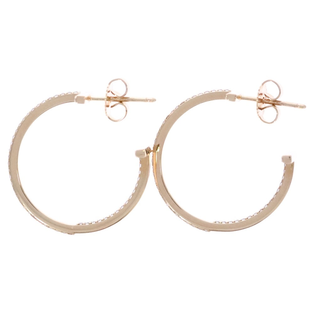 TIFFANY&Co(ティファニー) Tワイヤー ダイヤモンド フープピアス ミディアム Au750 K18 PG ピンクゴールド