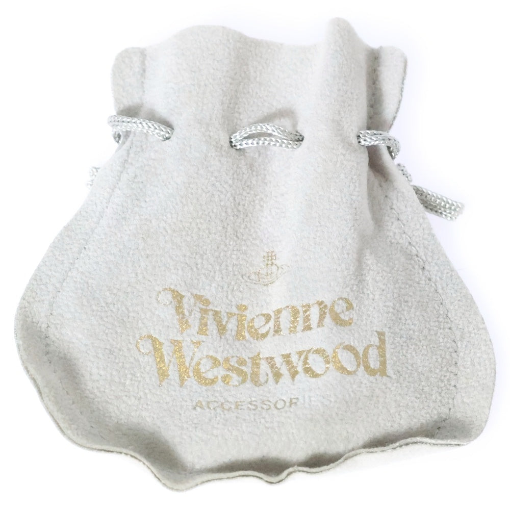 Vivienne Westwood(ヴィヴィアンウエストウッド) パール オーブ ブレスレット オレンジ シルバー金具 GP