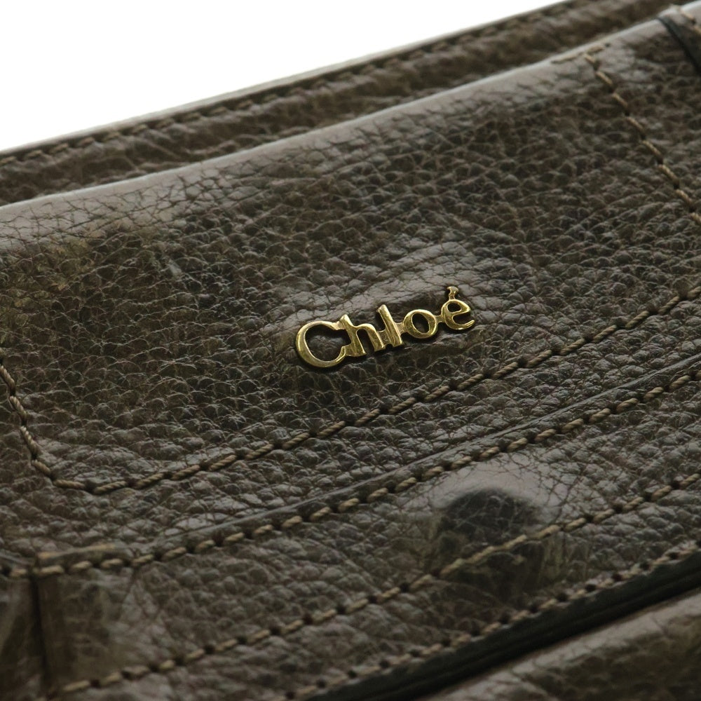 Chloe(クロエ) レザー ラウンドファスナー ロングウォレット 長財布 ブラウン