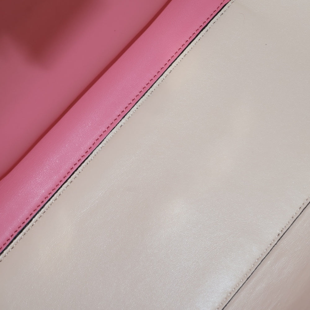 FENDI(フェンディ) ピーカブー エックスライト ハンドバッグ トートバッグ レッド ボルドー レザー ゴールド金具 8BN304