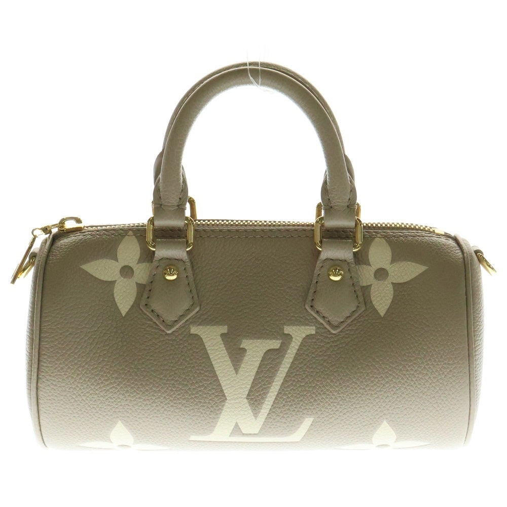 LOUIS VUITTON(ルイヴィトン) アンプラント パピヨンBB トゥルトレールクレーム 2wayハンドバッグ ショルダーバッグ ブラウン レザーRFID M46031