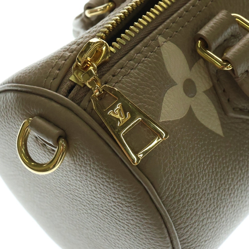 LOUIS VUITTON(ルイヴィトン) アンプラント パピヨンBB トゥルトレールクレーム 2wayハンドバッグ ショルダーバッグ ブラウン レザーRFID M46031