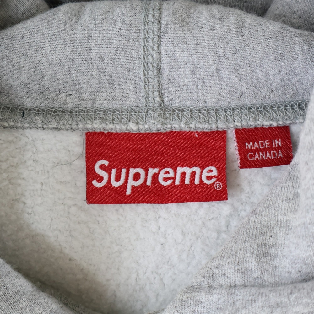 SUPREME(シュプリーム) 20AW Cross Box Logo Hooded Sweatshirt クロス ボックスロゴ刺繍 プルオーバースウェットパーカー フーディー グレー