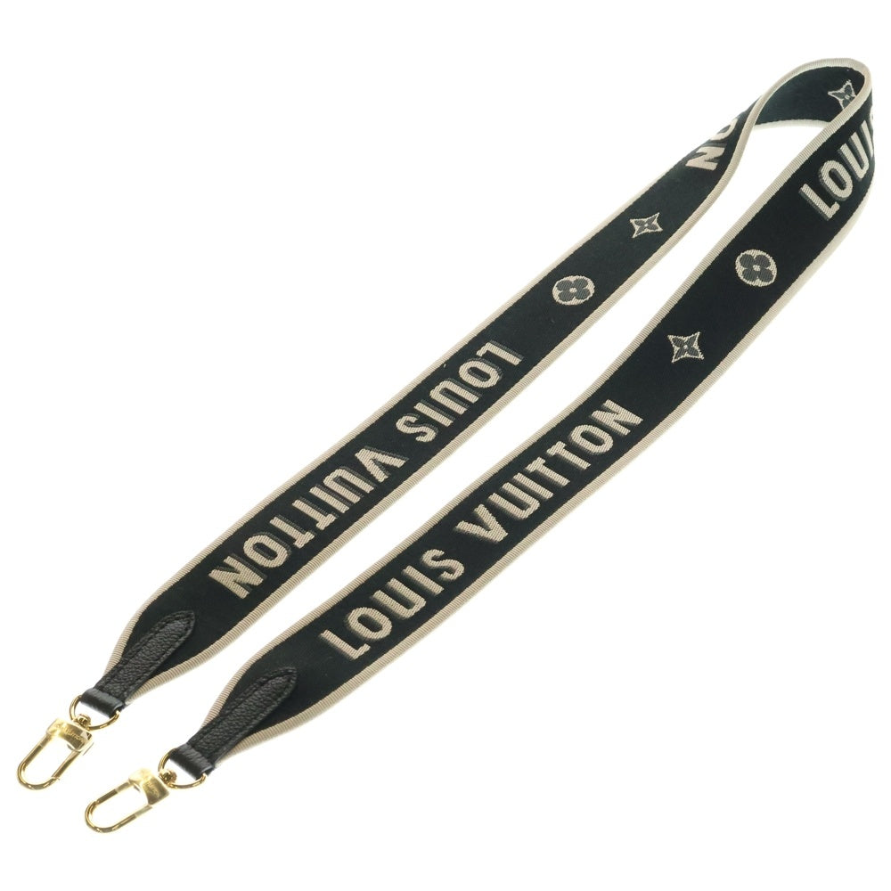 LOUIS VUITTON(ルイヴィトン) ジャガードロゴ ショルダーストラップ ブラック