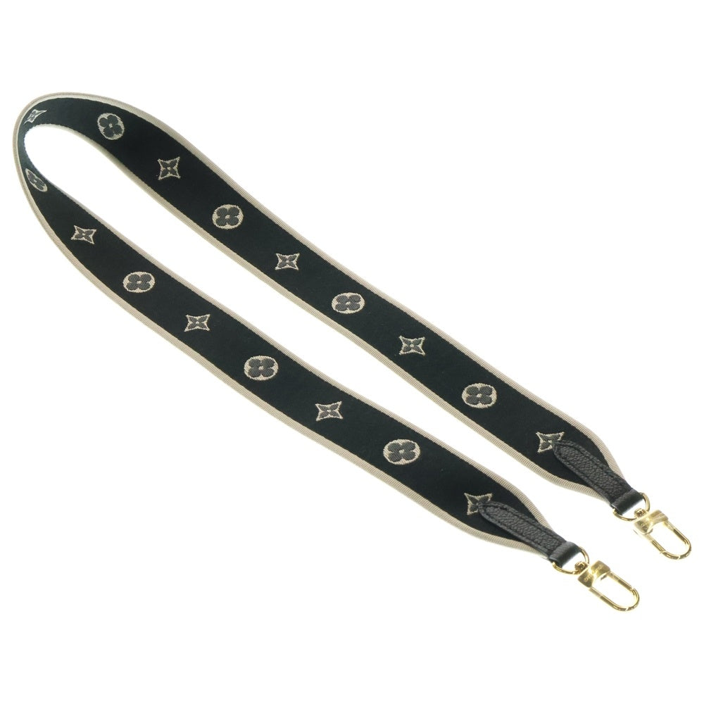 LOUIS VUITTON(ルイヴィトン) ジャガードロゴ ショルダーストラップ ブラック