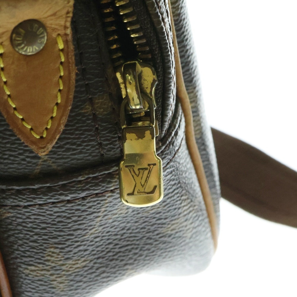 LOUIS VUITTON(ルイヴィトン) リポーターPM モノグラム PVC レザー ショルダーバッグ ゴールド金具 ブラウン M45254