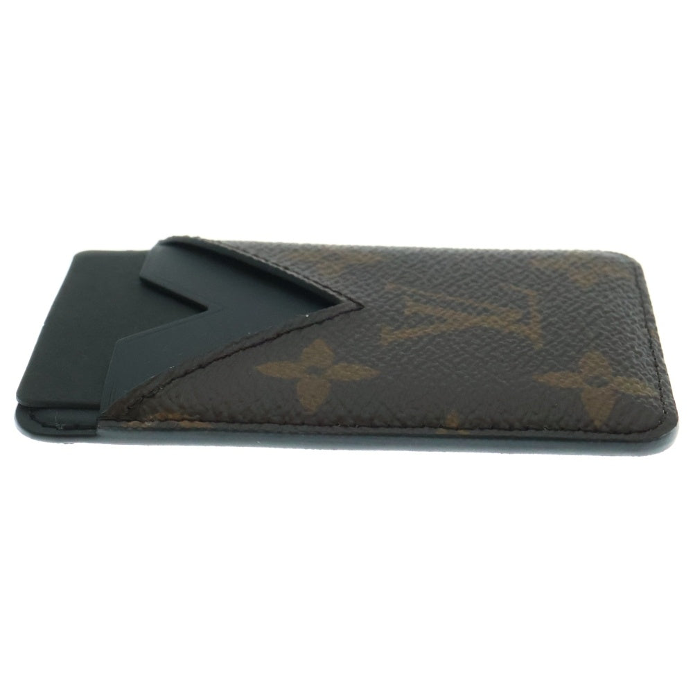 LOUIS VUITTON(ルイヴィトン) モノグラムマカサー ポルトカルトマグネット レザーカードケース パスケース 名刺入れ ブラウン M13185 レディース