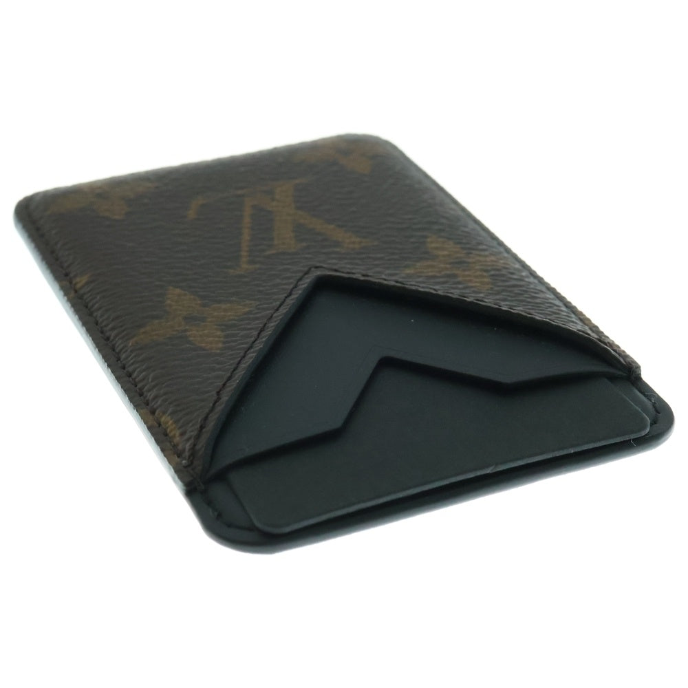 LOUIS VUITTON(ルイヴィトン) モノグラムマカサー ポルトカルトマグネット レザーカードケース パスケース 名刺入れ ブラウン M13185