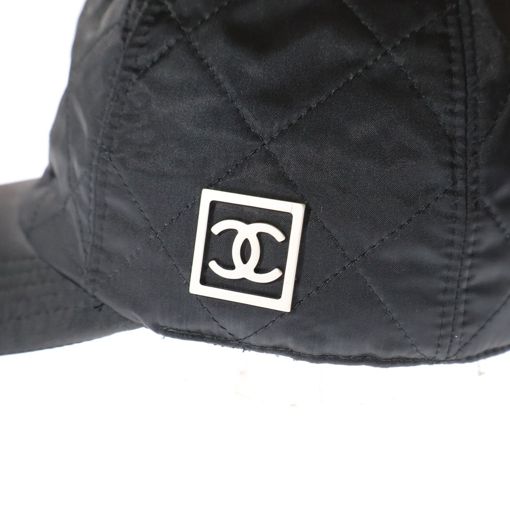 CHANEL(シャネル) ココマーク キルティングステッチキャップ 帽子 ブラック レディース