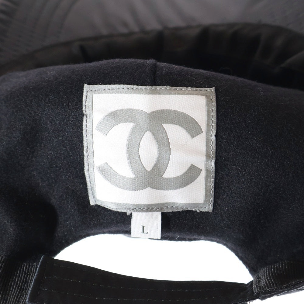 CHANEL(シャネル) ココマーク キルティングステッチキャップ 帽子 ブラック レディース
