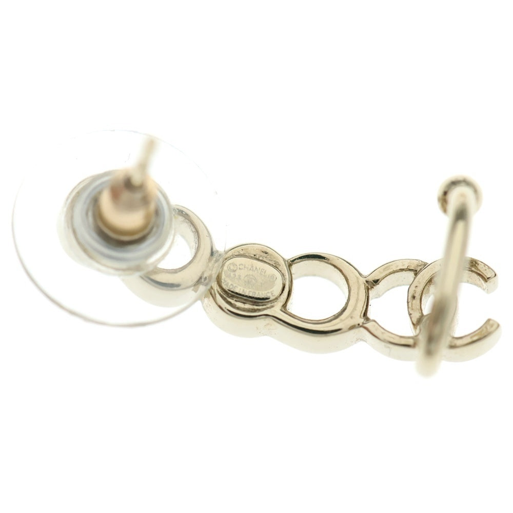 CHANEL(シャネル) ココマーク COCO ラインストーン付ロゴピアス ゴールド レディース A23V AB7658