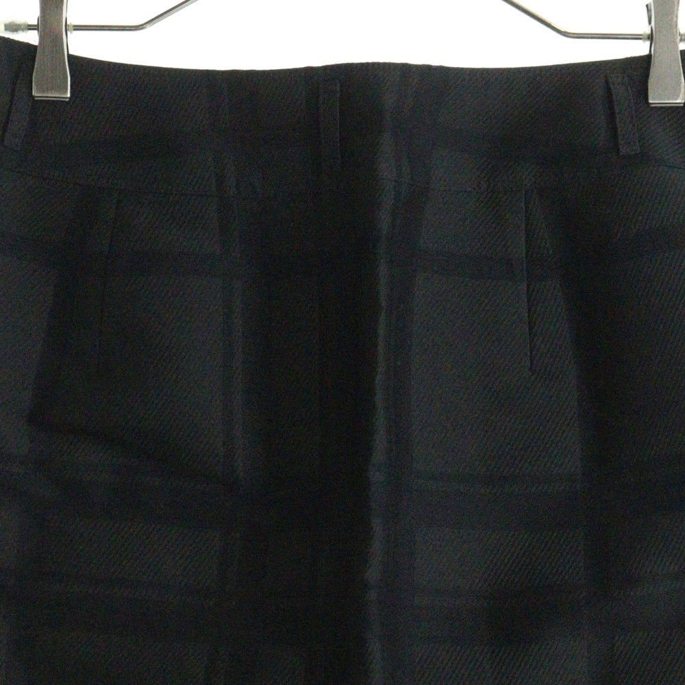 BURBERRY(バーバリー) チェック総柄 ナイロン コットン タイトミニスカート ブラック レディース B2S13-308-09