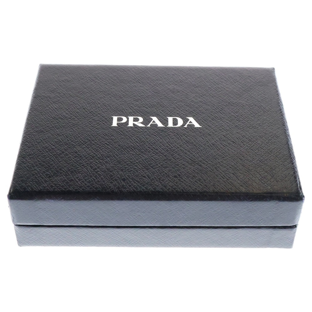 PRADA(プラダ) 6連キーケース キーホルダー キーリング バッグチャーム ブラック シルバー金具 パテント 2M0025