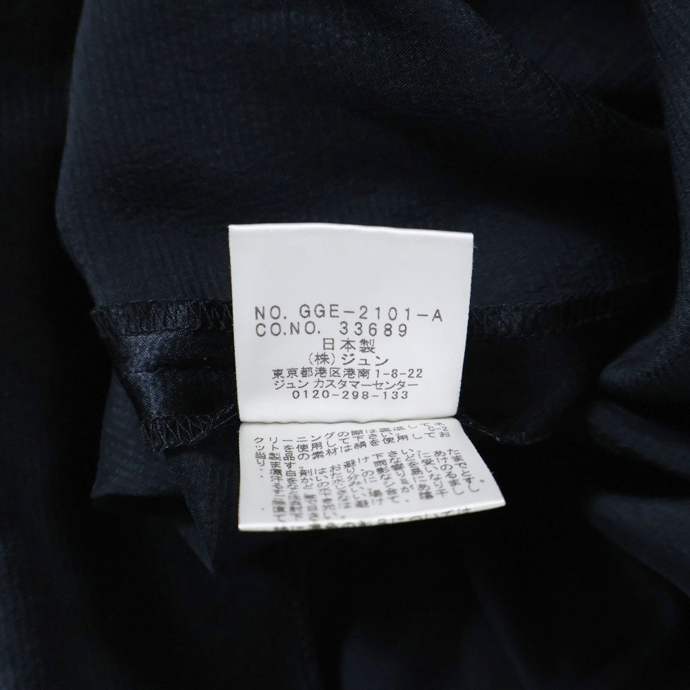 ROPE(ロペ) インナー付ノースリーブシルクワンピース ブラック レディース