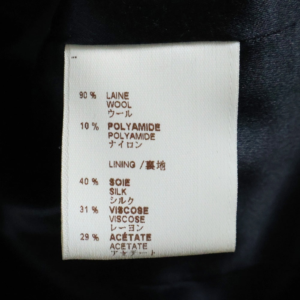 LOUIS VUITTON(ルイヴィトン) 変形 ギャザーデザイン ビッグフード ウール ジップアップ ジャケット パーカー ブラック レディース RW082B WNJA55W5E