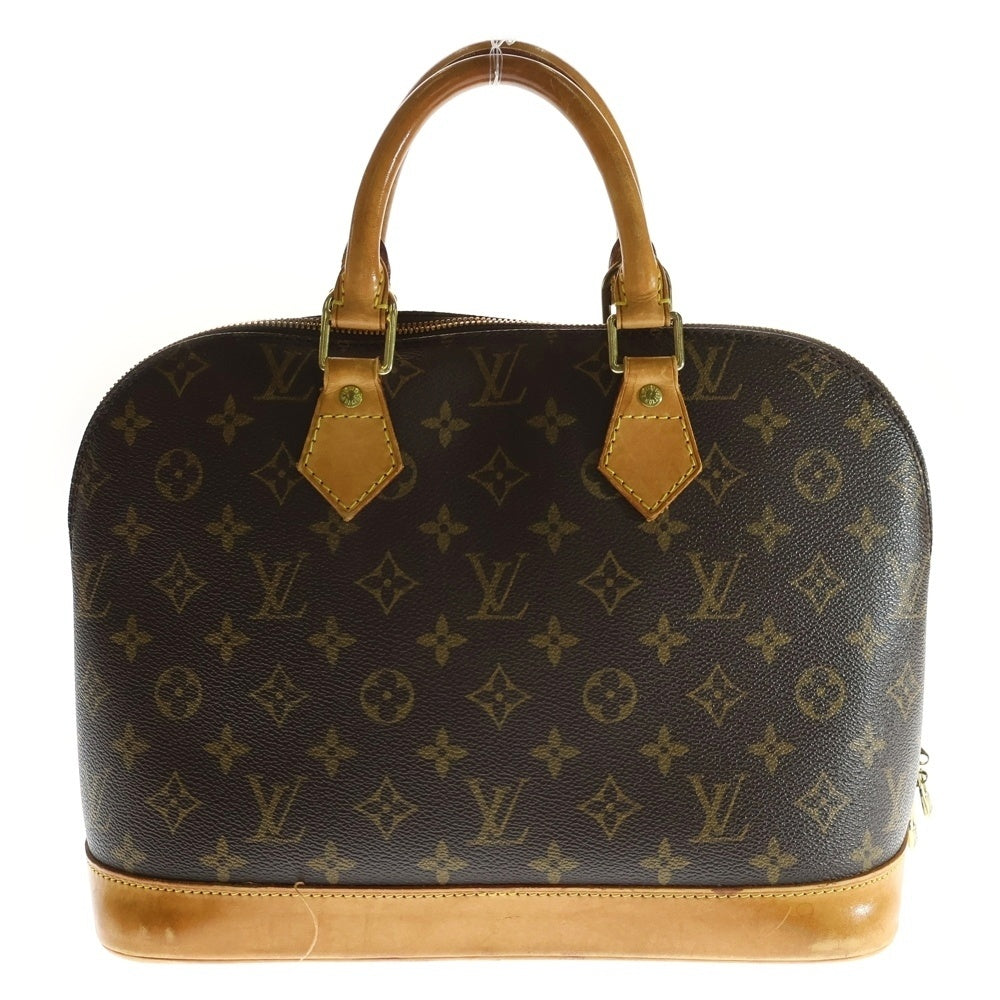 LOUIS VUITTON(ルイヴィトン) モノグラム アルマ ハンドバッグ ブラウン レザー×PVC ゴールド金具 M51130