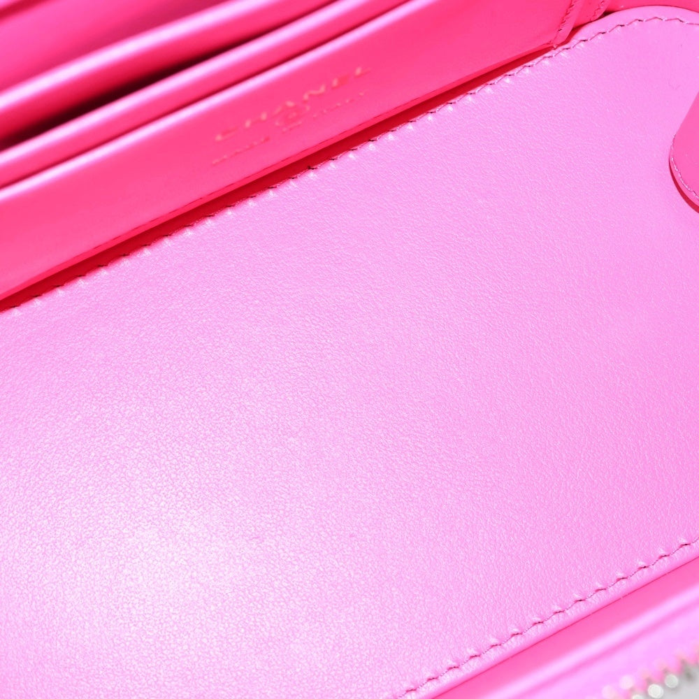 CHANEL(シャネル) ココマーク キャビアスキン ランダム バニティ チェーンショルダーバッグ ピンク レディース