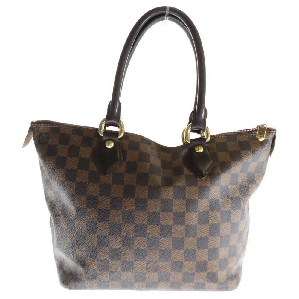 LOUIS VUITTON(ルイヴィトン) ダミエ サレヤPM レザーハンドバッグ トートバッグ ブラウン N51183