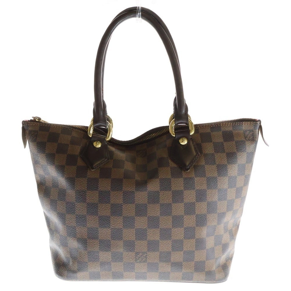 LOUIS VUITTON(ルイヴィトン) ダミエ サレヤPM レザーハンドバッグ トートバッグ ブラウン N51183