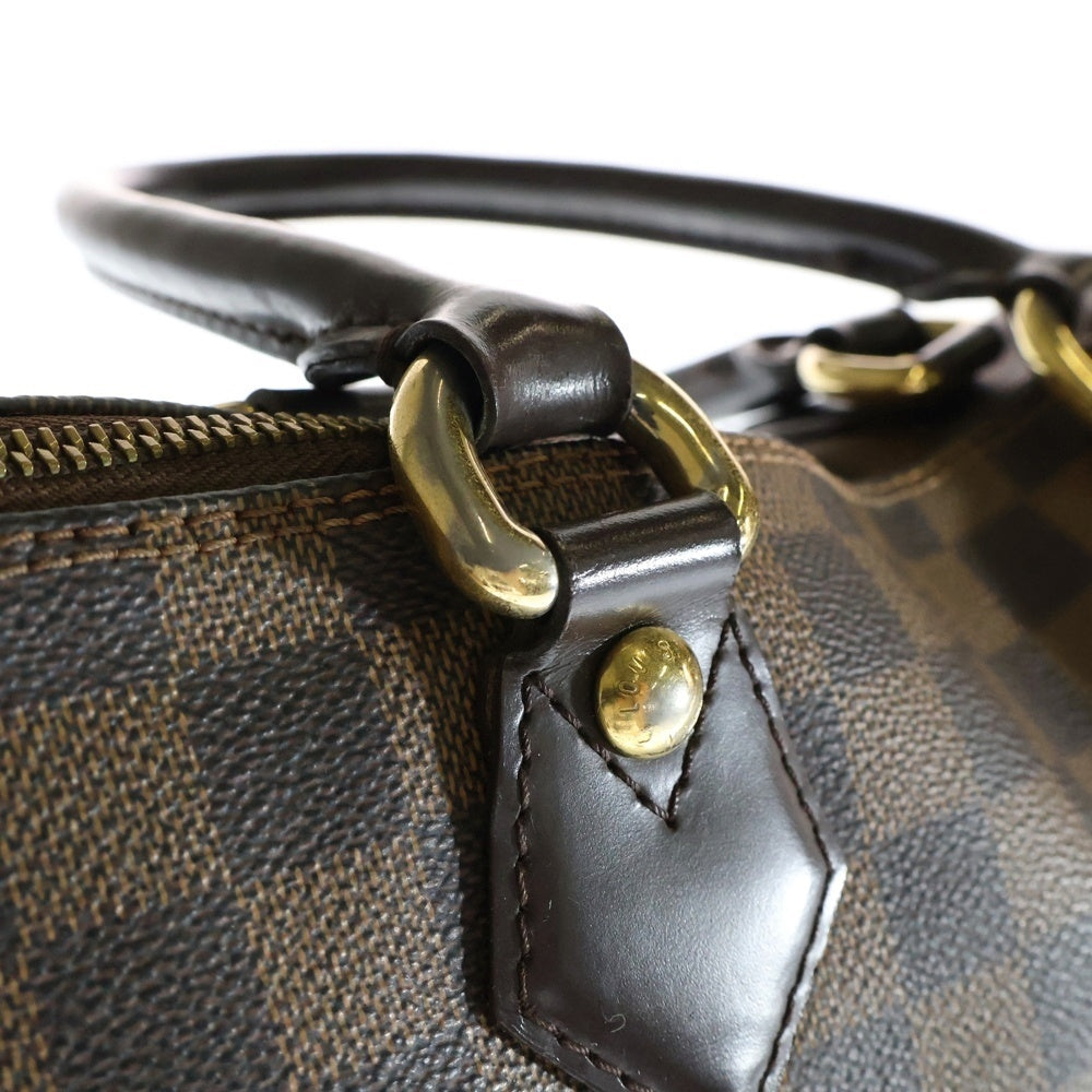 LOUIS VUITTON(ルイヴィトン) ダミエ サレヤPM レザーハンドバッグ トートバッグ ブラウン N51183