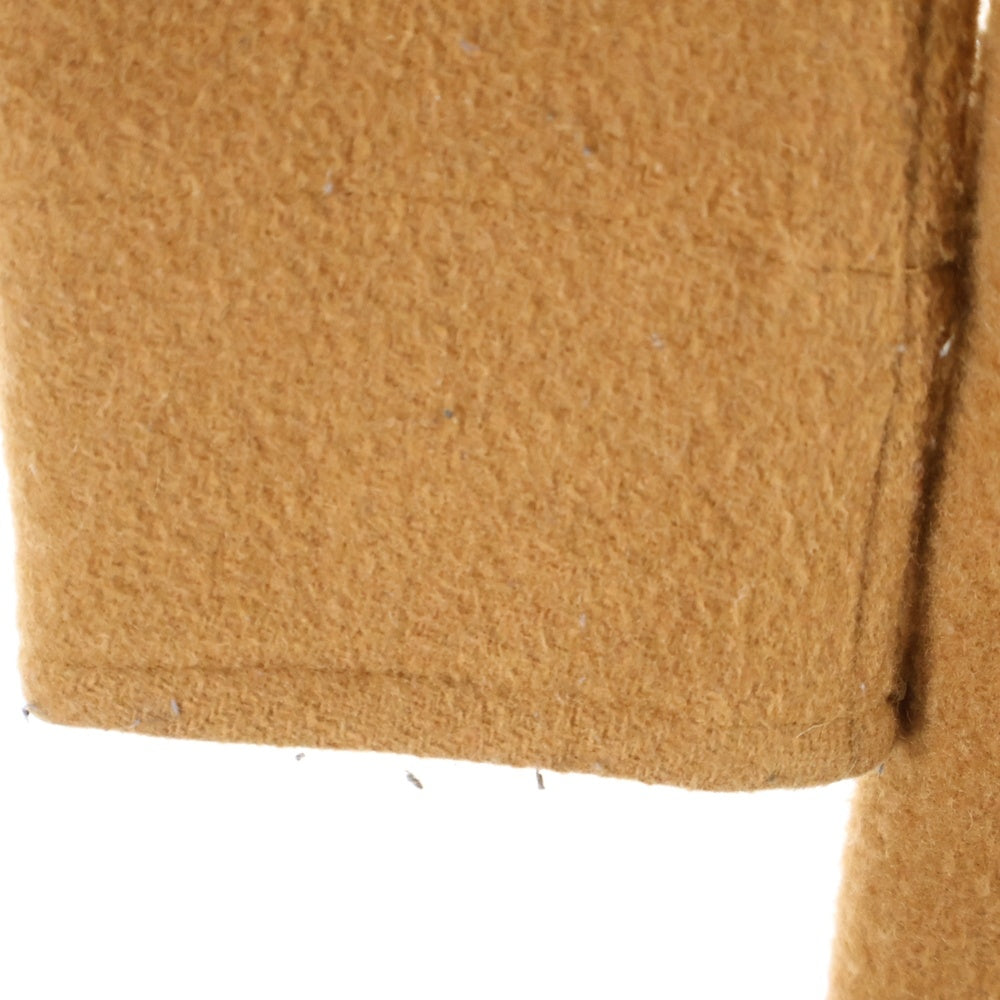 DANTON(ダントン) ロゴワッペン付 フーデッドウールコート キャメル レディース