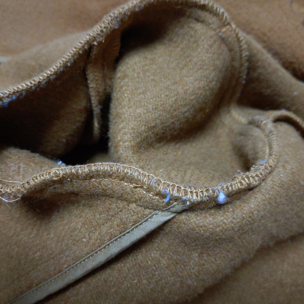 DANTON(ダントン) ロゴワッペン付 フーデッドウールコート キャメル レディース