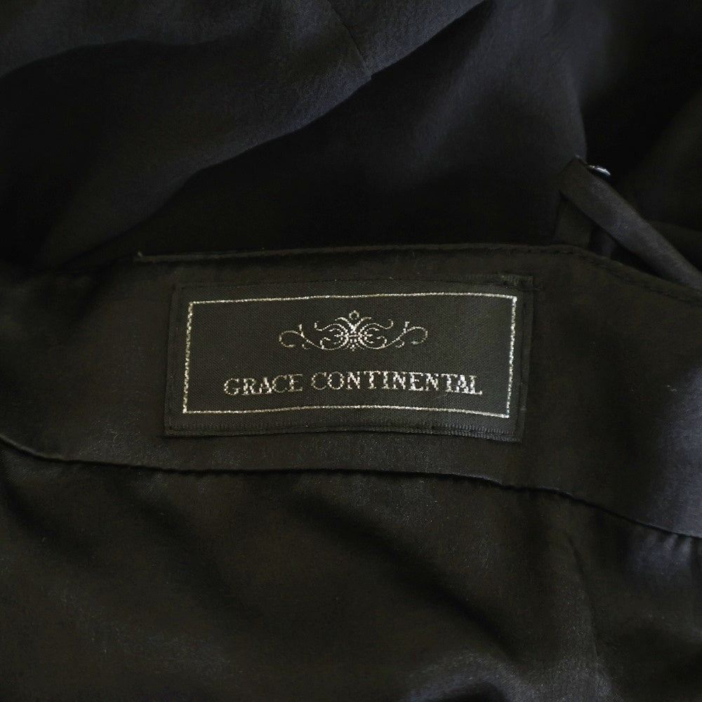 GRACE CONTINENTAL(グレースコンチネンタル) スパンコール/ビーズ装飾 ノースリーブワンピースドレス ブラック レディース