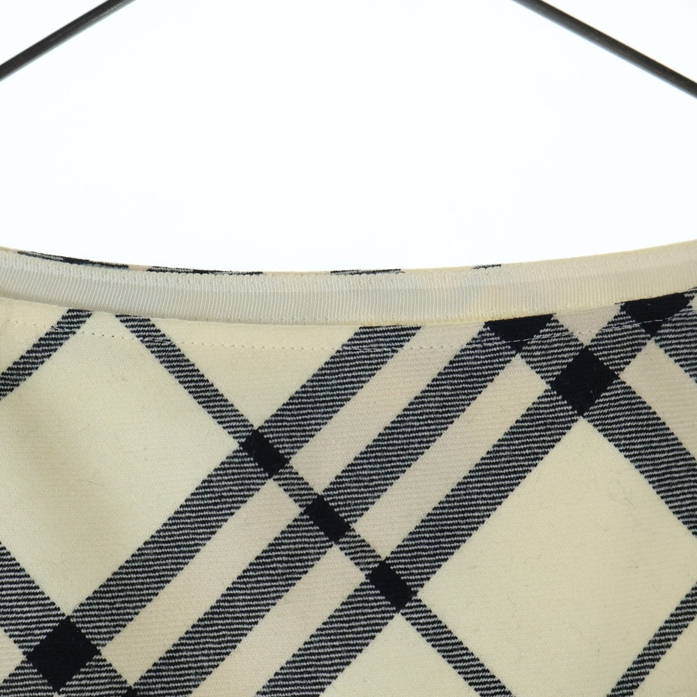 BURBERRY BLUE LABEL(バーバリーブルーレーベル) チェックウールスカート ベージュ レディース