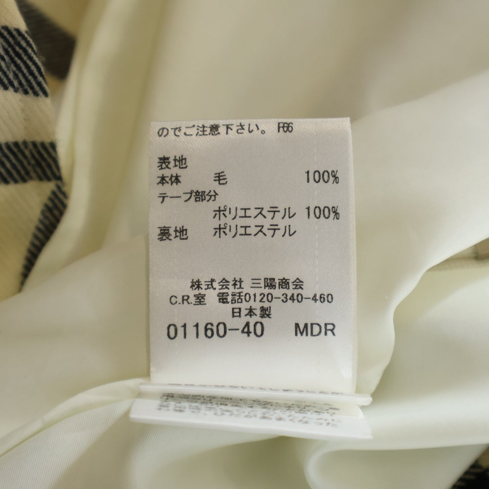 BURBERRY BLUE LABEL(バーバリーブルーレーベル) チェックウールスカート ベージュ レディース