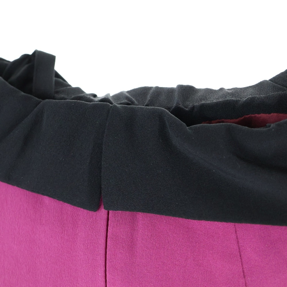 DIAGRAM(ダイアグラム) フリル ティアードデザイン キャミソール ドレス ワンピース パープル/ブラック レディース