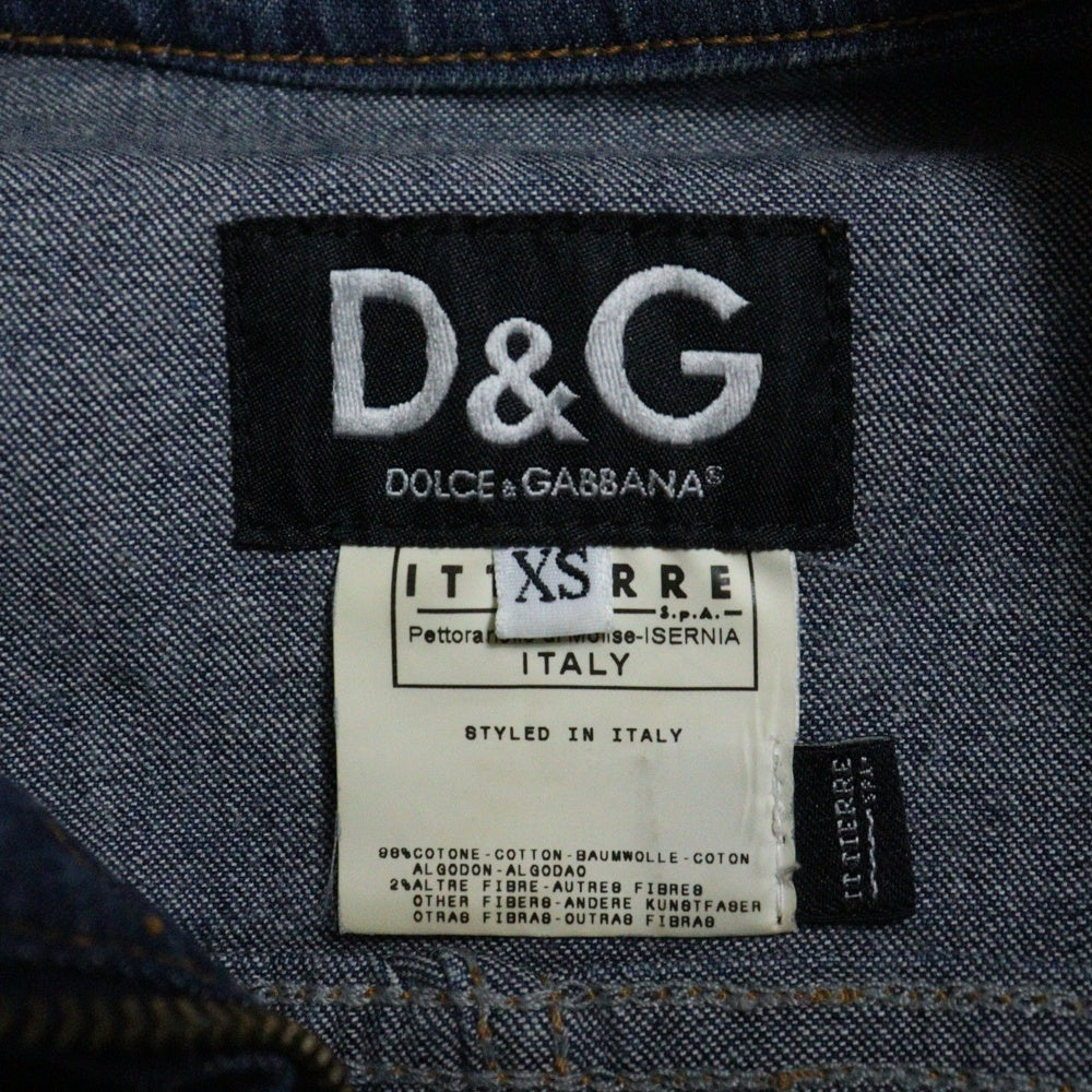 DOLCE & GABBANA(ドルチェアンドガッバーナ) ジップアップ デニムトラッカージャケット インディゴ
