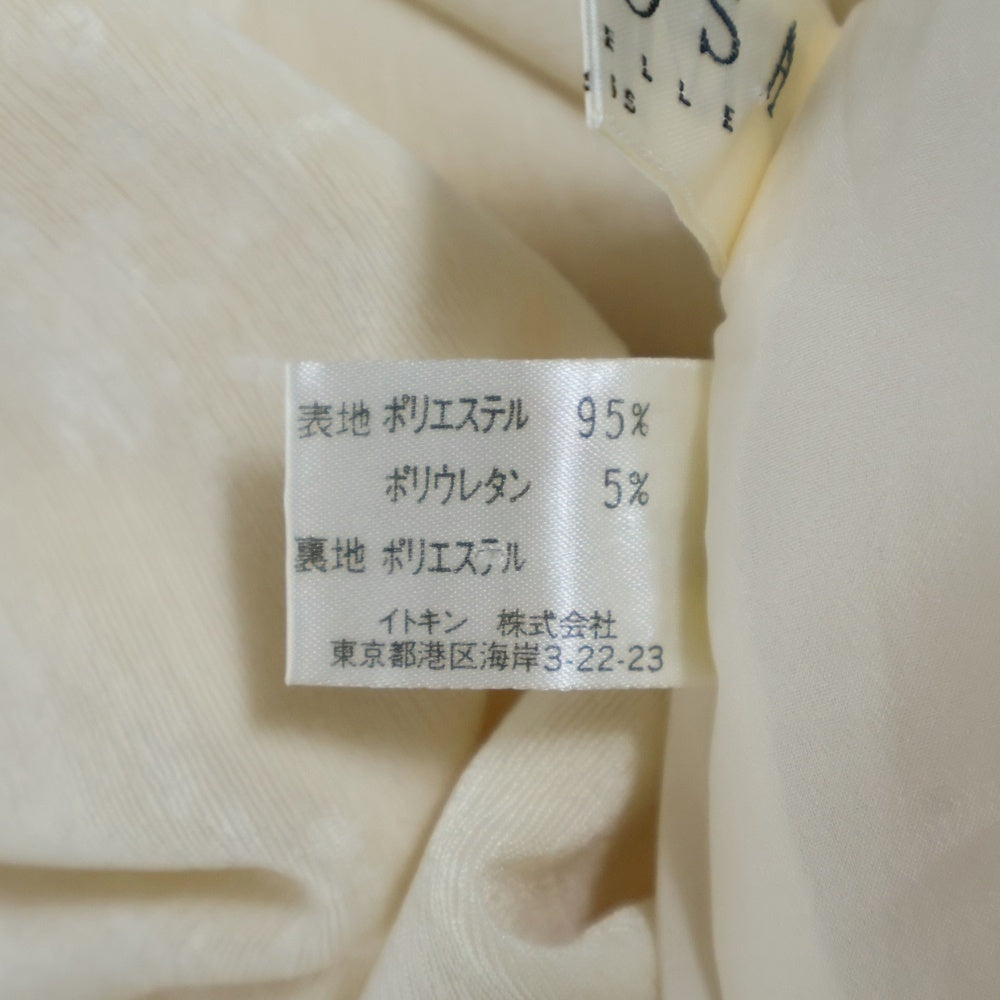 NO BRAND(ノーブランド) フラワー総柄 ギャザー ミニスカート ホワイト レディース
