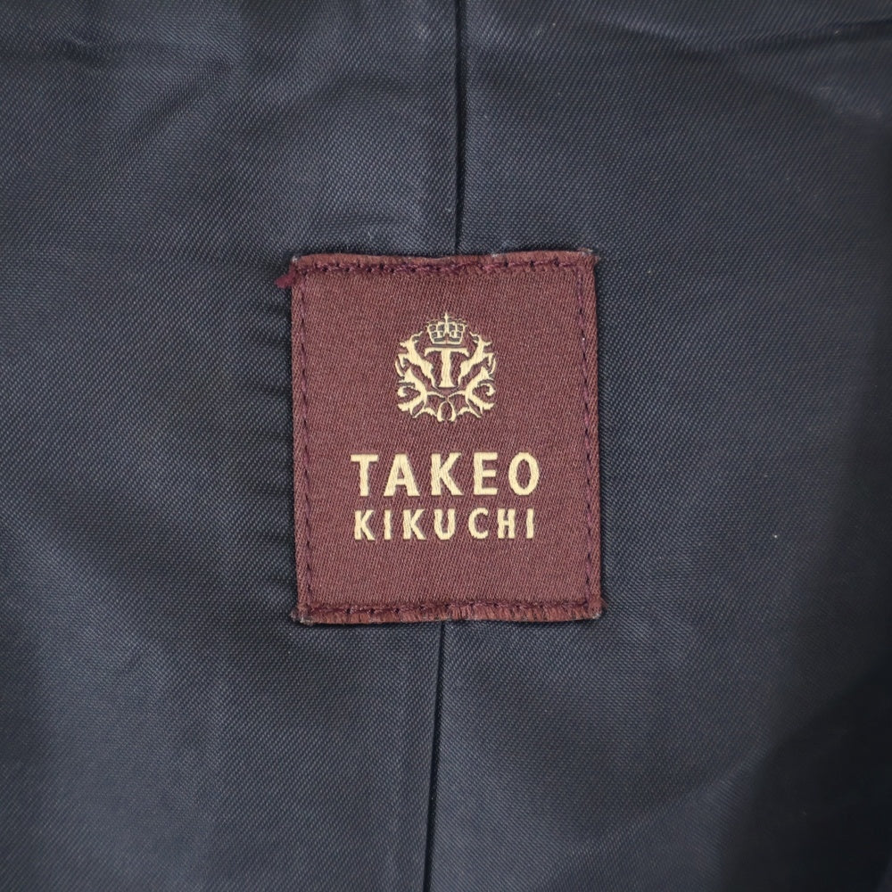 TAKEO KIKUCHI(タケオキクチ) 3ピースウールセットアップ スーツ ブラック