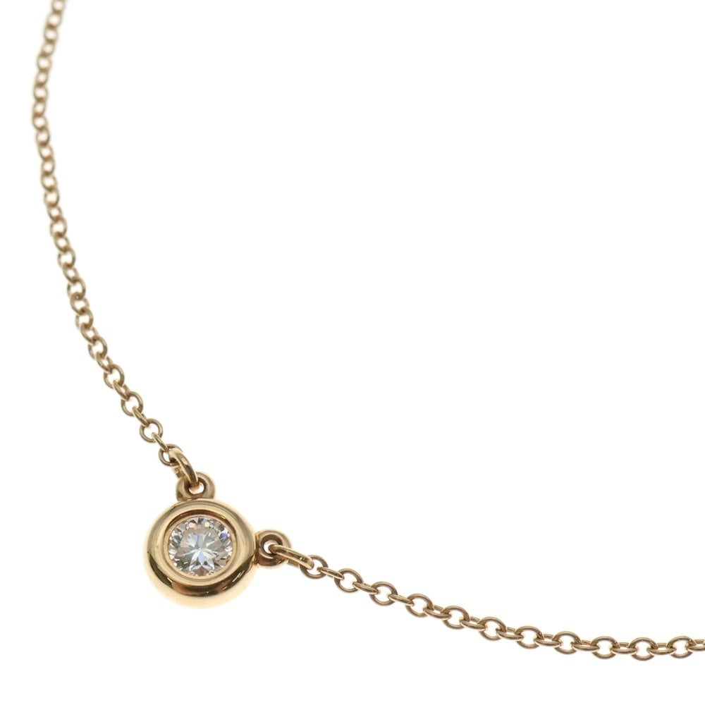TIFFANY&Co(ティファニー) バイザヤード 1Pダイヤ付チェーンネックレス K18PG ピンクゴールド レディース